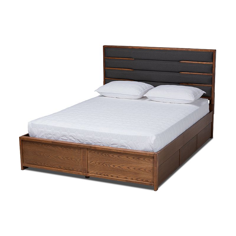 Baxton Studio Elin Two Tone Queen Bed