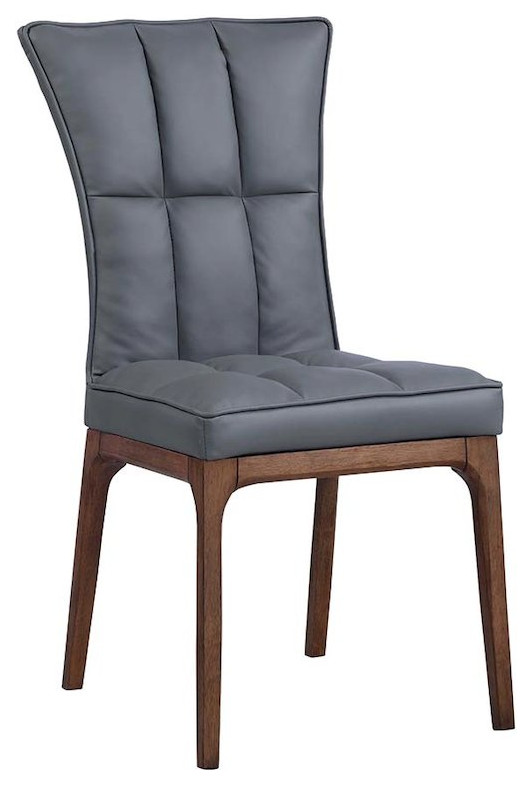 Modern Tufted Side Chair And Solid Wood Frame   Transitional   Dining Chairs   by BisonOffice  Houzz