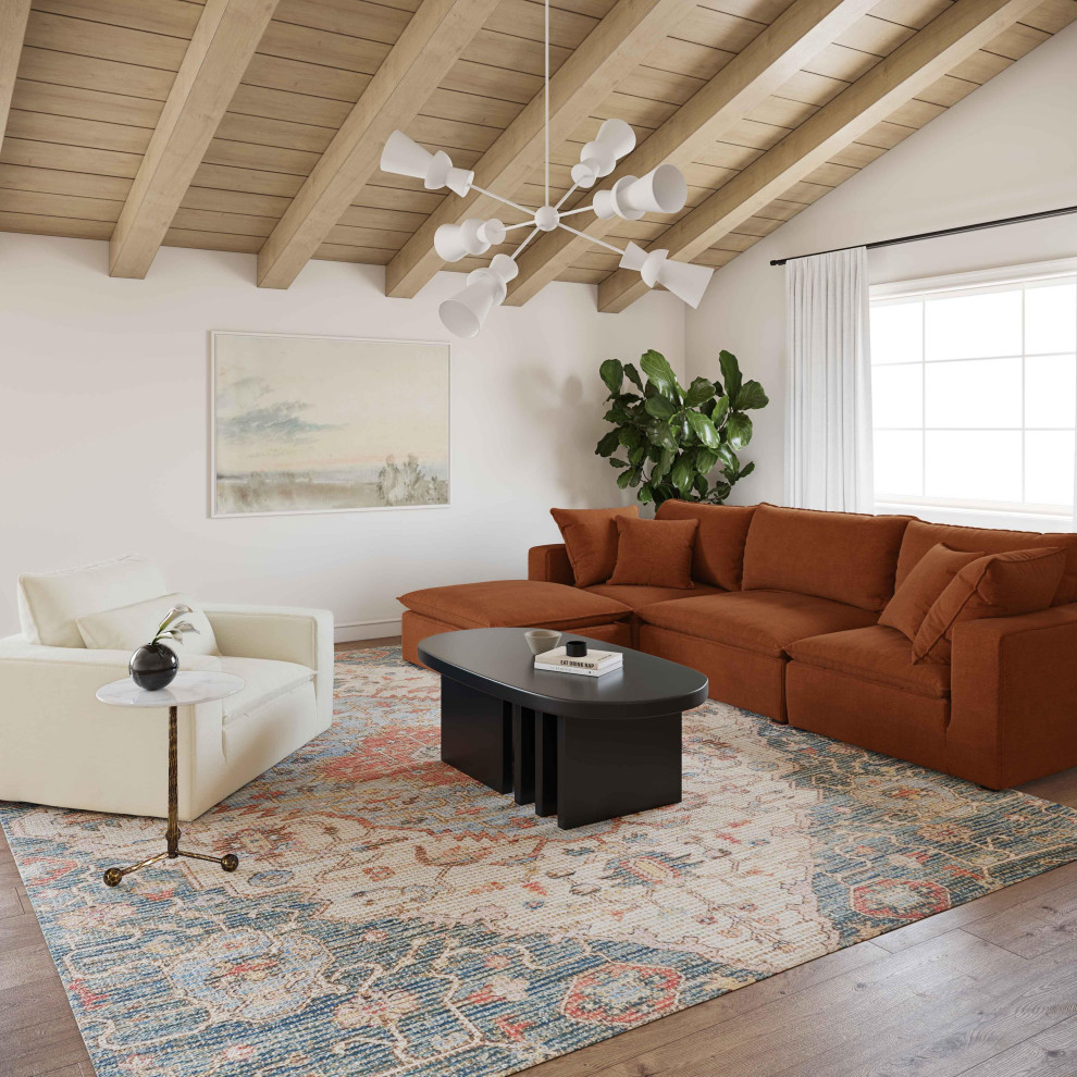 Cali Rust Modular 4 Piece Sectional   Transitional   Sectional Sofas   by First of a Kind USA Inc  Houzz