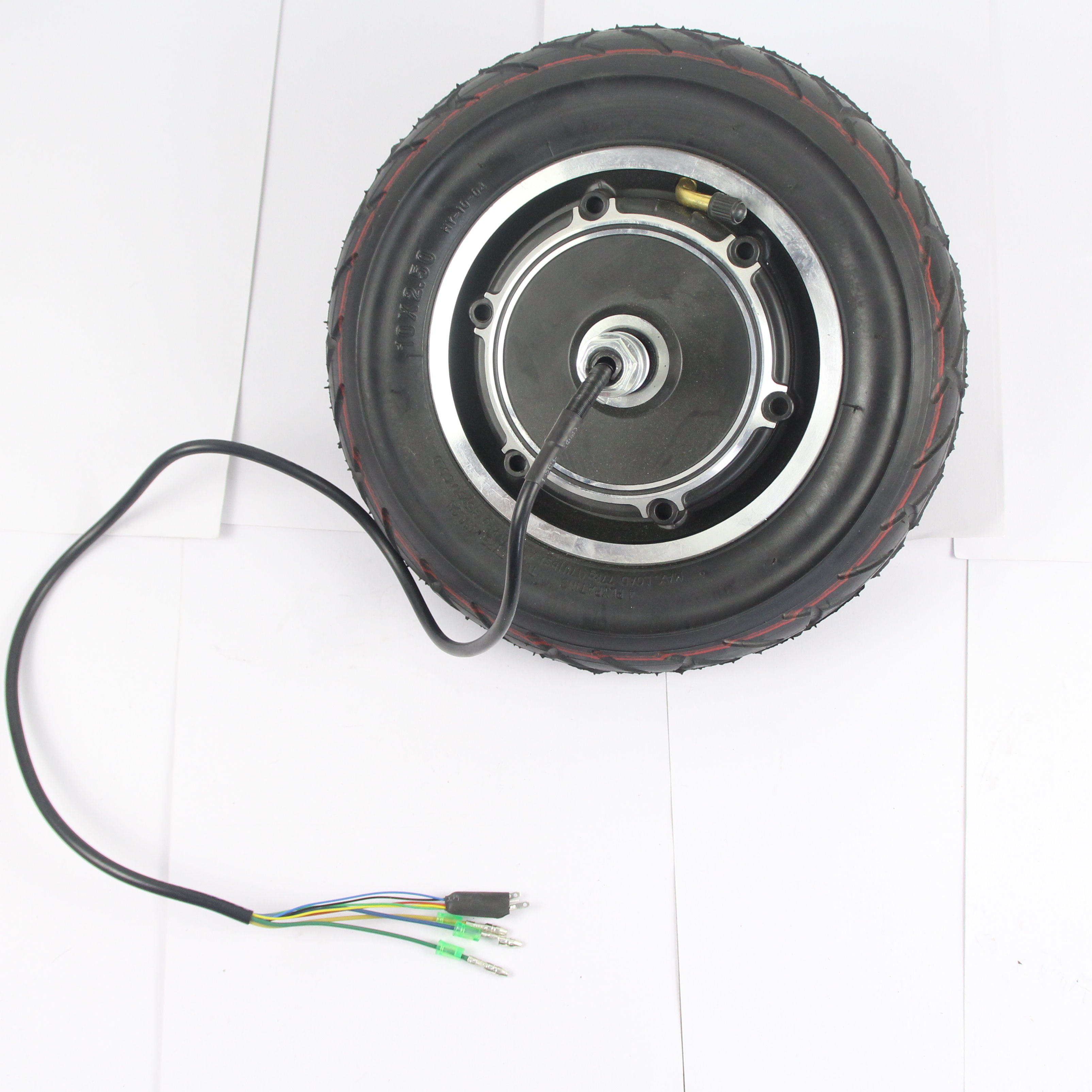 10 inch Brushless Pneumatic tire Electric Scooter Motor 48V 800W Wheel Motor Replacement Parts Accessories