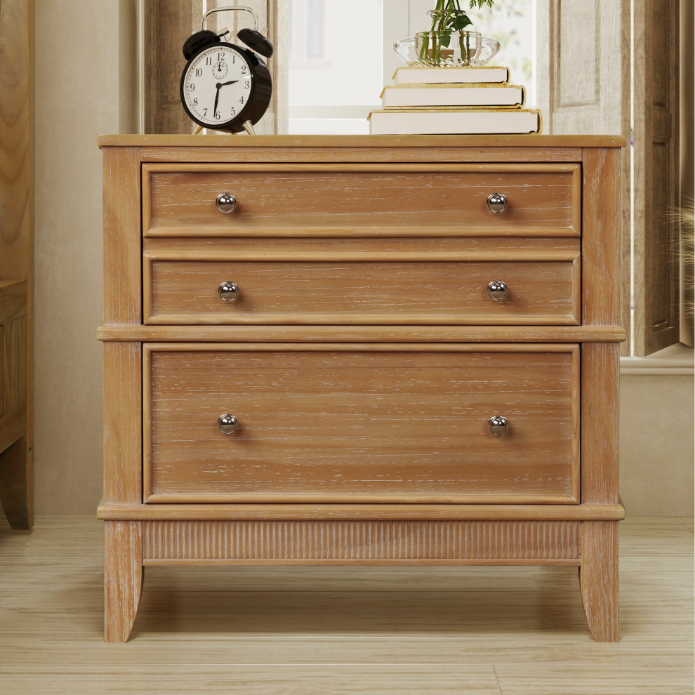 Gewnee Hazel 3 Drawer Hazel 3 Drawer Side Table For Living Room   Modern   Console Tables   by GEWNEE INC  Houzz