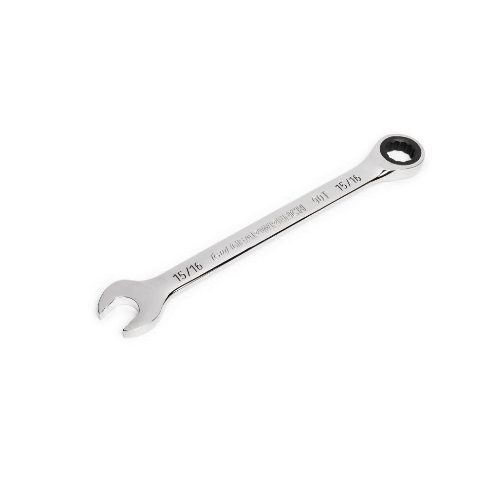 15/16 90T 12 Point Ratcheting Combination Wrench