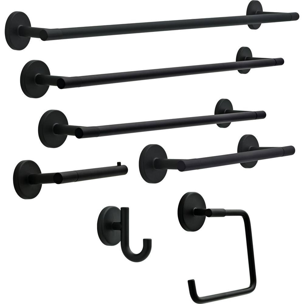 Delta Lyndall 18 in. Towel Bar in Matte Black LDL18-MB