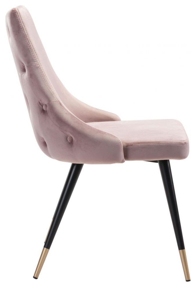 Piccolo Dining Chair (Set of 2) Pink   Midcentury   Dining Chairs   by First of a Kind USA Inc  Houzz