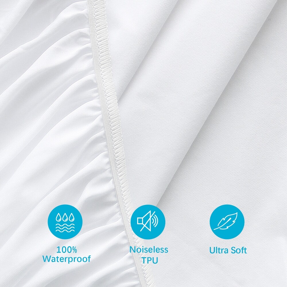 2 Pack Waterproof Mattress Protector by Biloban   White