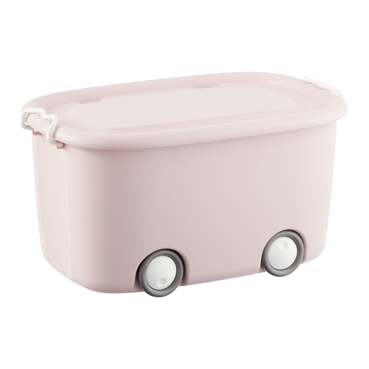 Aqua Rolling Storage Bin with Lid