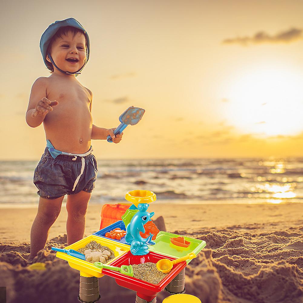 Toddler Sand Water Table Summer Beach Toy Set Children Playing Water Sand Digging Tools Outdoor Courtyard Beach Toys Type A