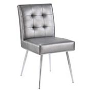 OSP Home Furnishings Amity Metallic Finish Tufted Dining Chair