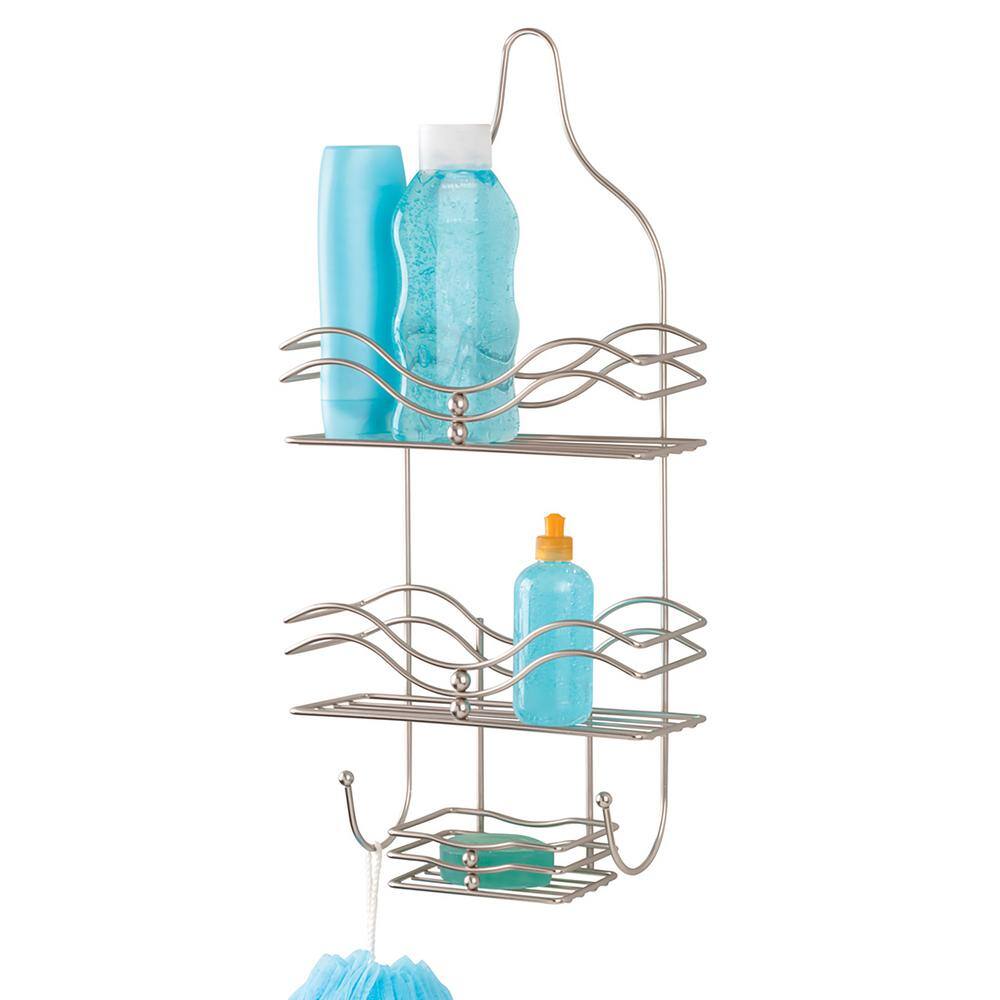 Bath Bliss Shower Caddy-Satin-Ocean 11.22 in. x 4.92 in. x 24.41 in. DL-4737-SAT