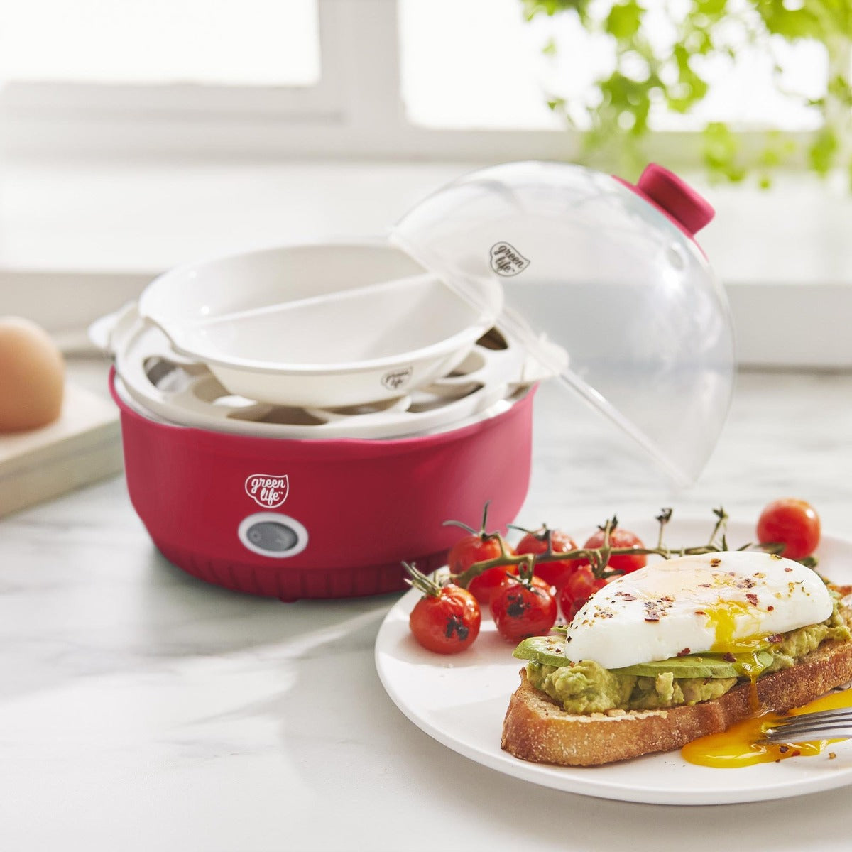 GreenLife Egg Maker | Red