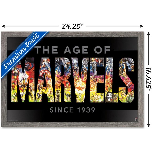 Trends International Marvel Comics Marvel 80th Anniversary Age Of Marvels Framed Wall Poster Prints