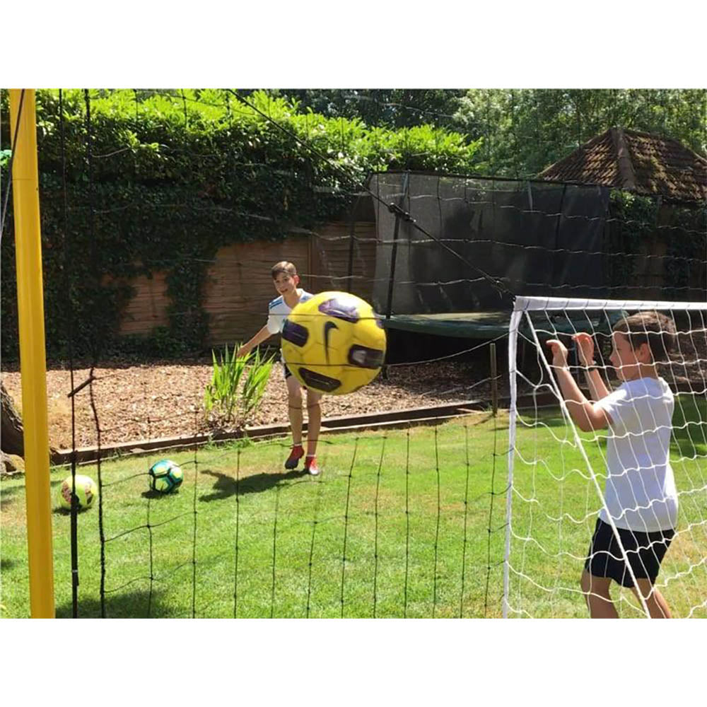 Open Goaaal JX-OGFJ3 Soccer Practice Net Rebounder Backstop with Goal， Junior