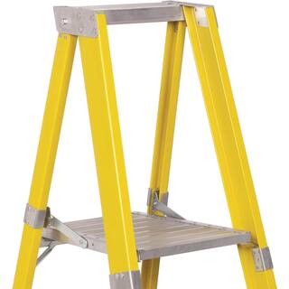 Louisville Ladder 10 ft. Fiberglass Platform Step Ladder with 375 lbs. Load Capacity Type IAA Duty Rating FP1110HD