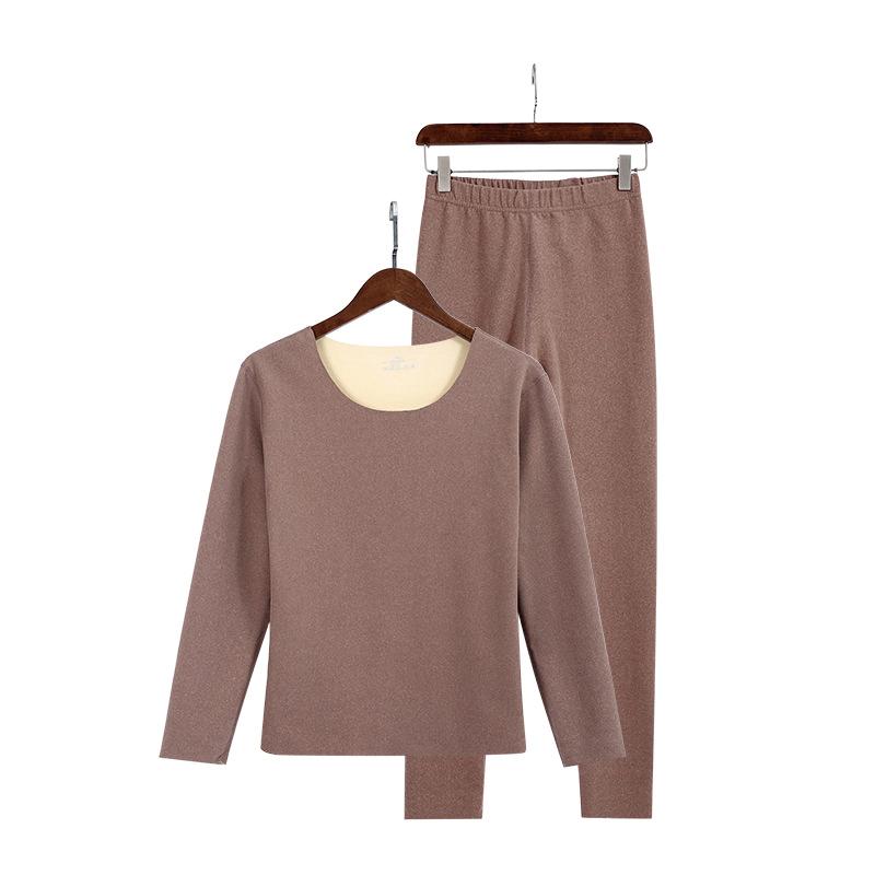 Double-sided Brushed Thermal Underwear Long Sleeve Set