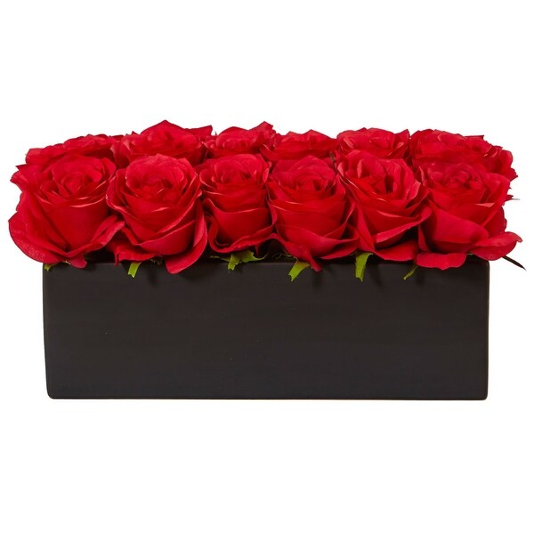 Roses in Rectangular Planter