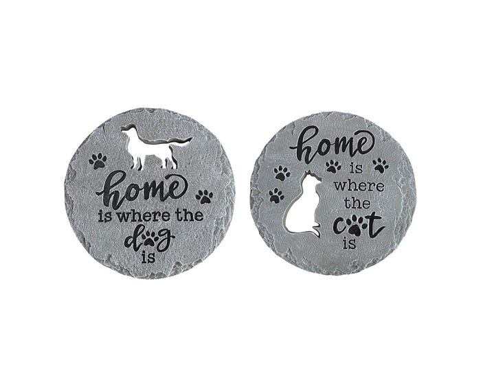 Alpine Assorted Round Pet Cut-Out Stepping Stones - WQA1568ABB