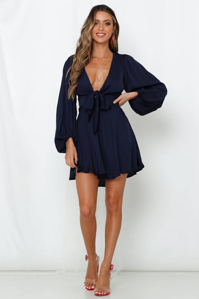 Okay To Be Different Dress Navy