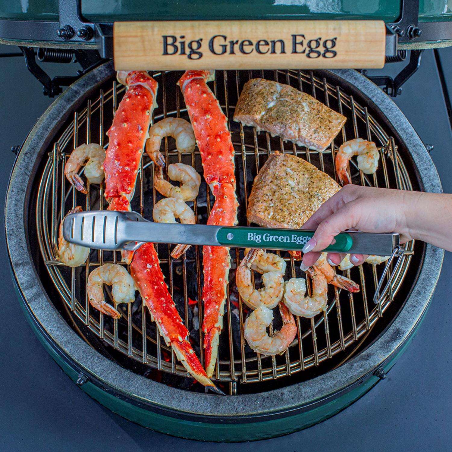 Big Green Egg Stainless Steel Green/Silver BBQ Tool Set 3 pc