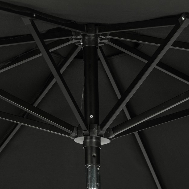 9 x27 X 9 x27 Mirage Ii Market Patio Umbrella With Auto tilt Black Island Umbrella