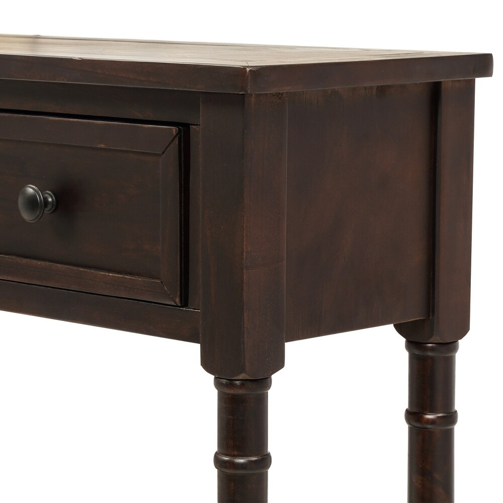 Copper Grove Barregarrow 2 drawer Console Table and Bottom Shelf