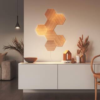 Nanoleaf Elements Wood Look Smarter Kit -7 Smart LED Panels NL52K7003HB-7PK