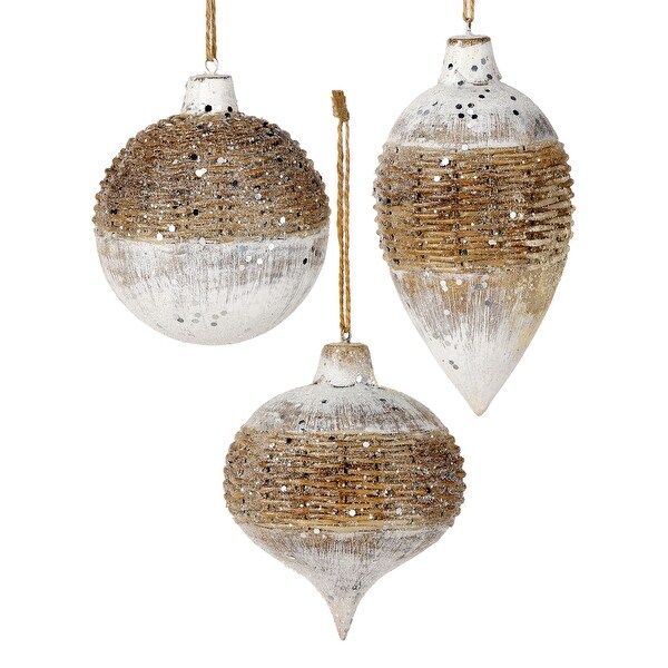 4.56 Resin Winter Chalet Ornament Set of 3