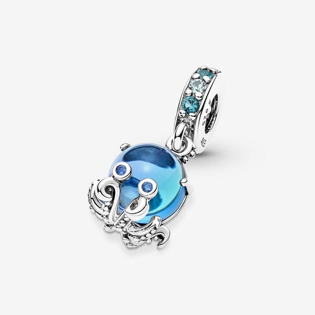 PANDORA  Murano Glass Cute Octopus Dangle Charm