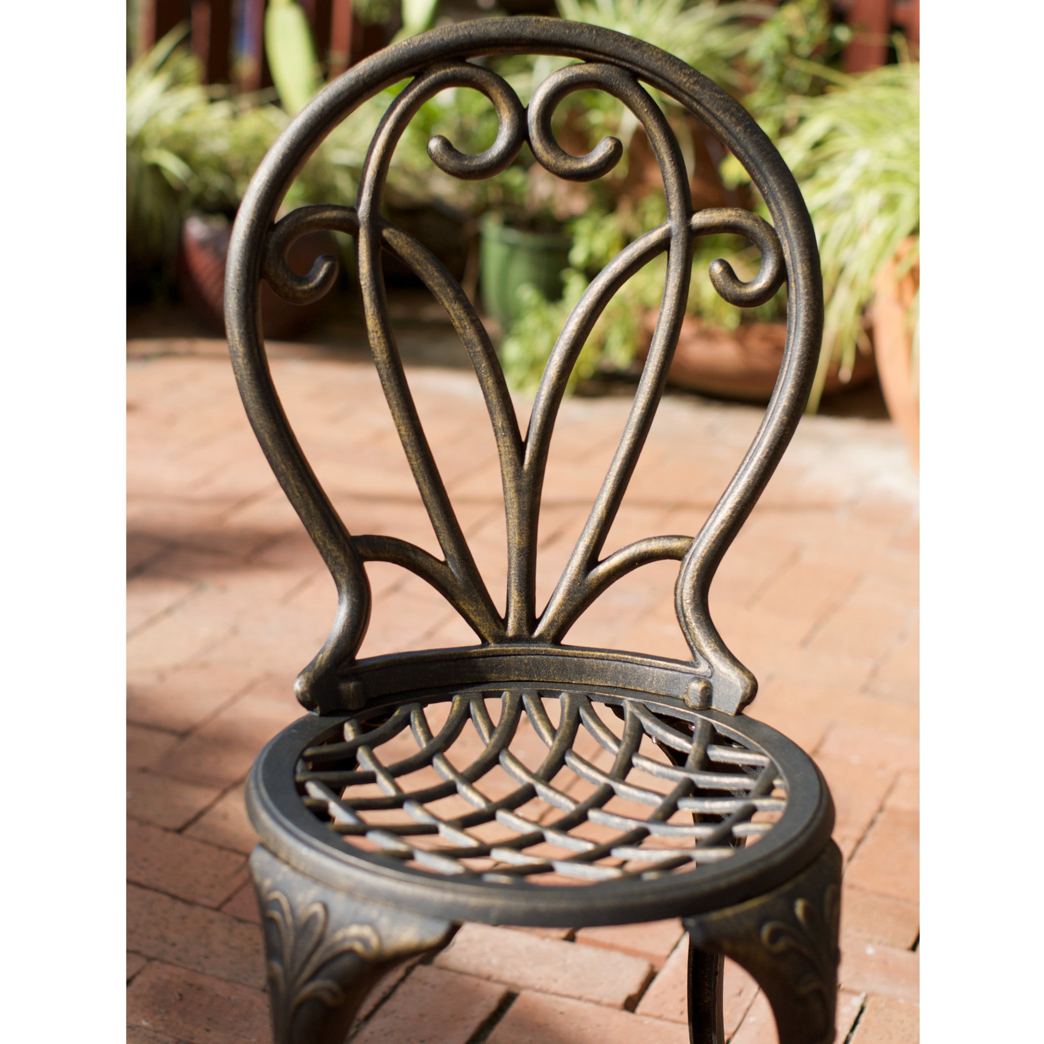 Windsor Dark Gold Cast Aluminum 3-piece Bistro Set