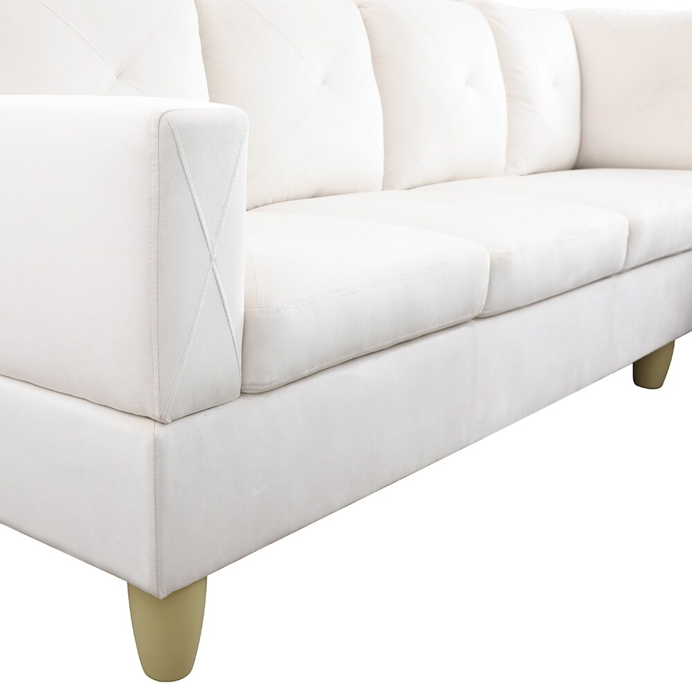 Hellen Right Facing Sectional Sofa with Ottoman