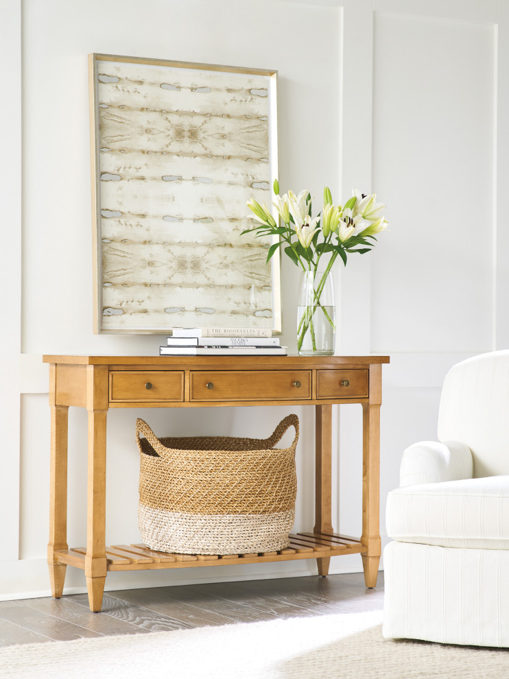 Temple Bowfront Console Table   Transitional   Console Tables   by Lexington Home Brands  Houzz