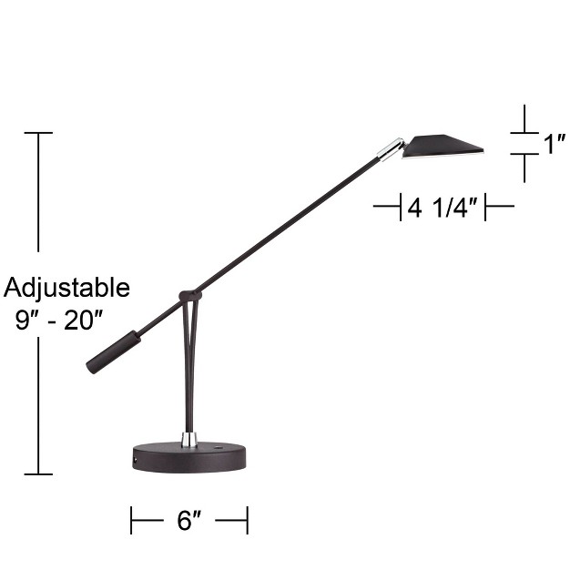 High Satin Black Metal Adjustable Arm For Bedroom Office