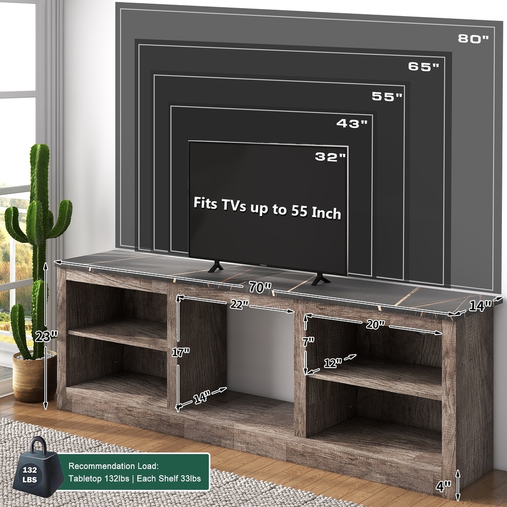 70 Inch TV Stand for 55 80 Inch TVs