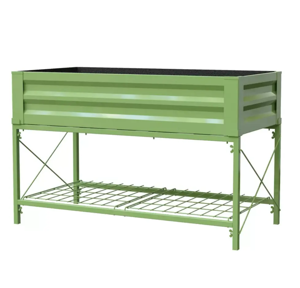 Classic Design Galvanized Metal Planter Raised Garden Beds For Gardening Vegetables Flower Garden Planter