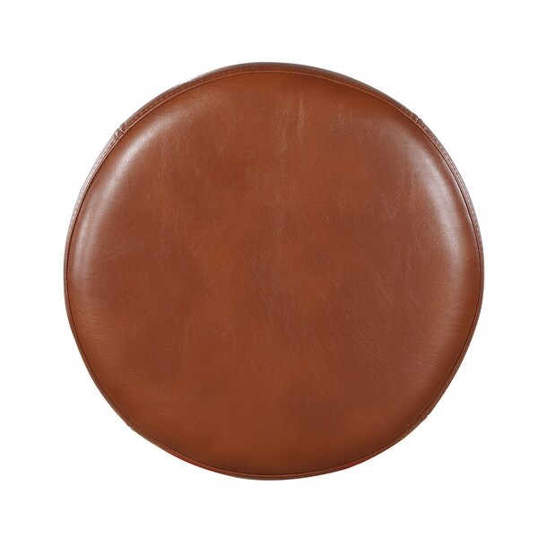 Marcelo Caramel Faux Leather and Metal Counter Stool by Greyson Living