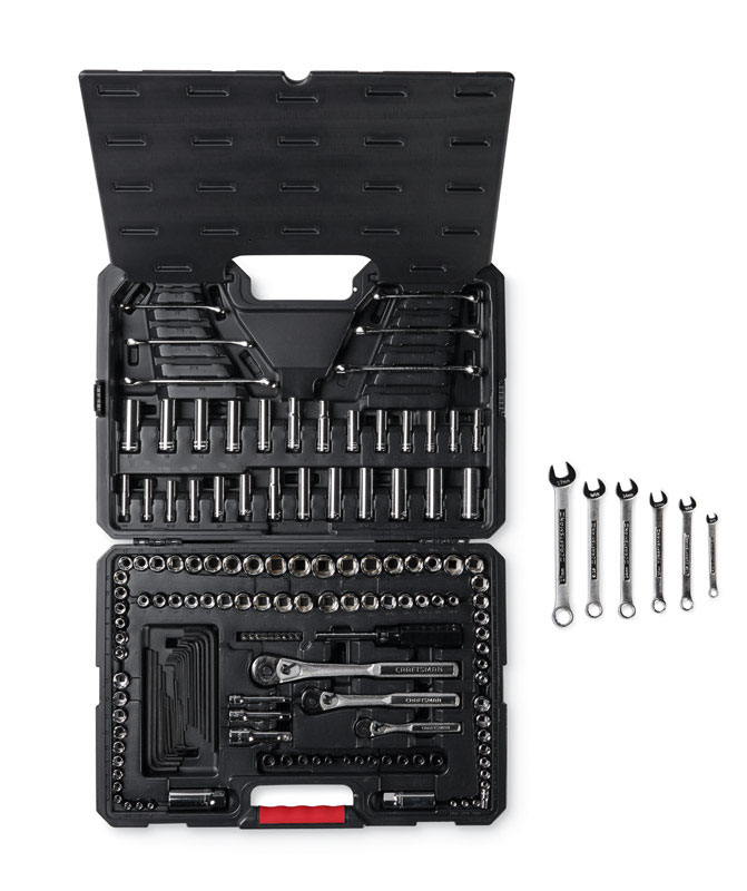 Craftsman 1/4 in. drive SAE 6 Point Mechanic\u0027s Tool Set 168 pc