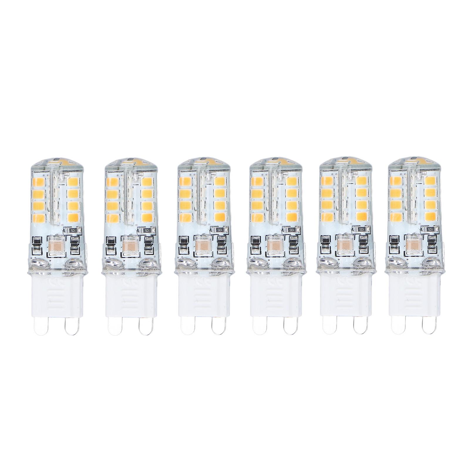 6pcs G9 Bulb 5w 36led 500lm 360 Degree Heat Dissipation Design Low Power Wall Lamp Bulb Ac 220vwarm White