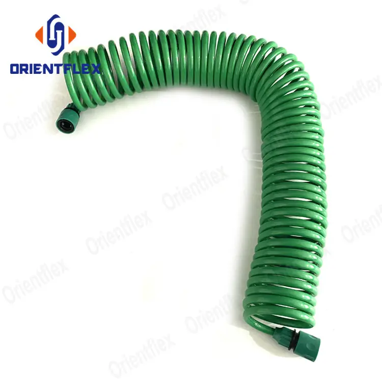 New Best Flex Lightweight No Kink Drinking From Retractable Coil Coiled Garden Water Hose 25 Ft Supplies