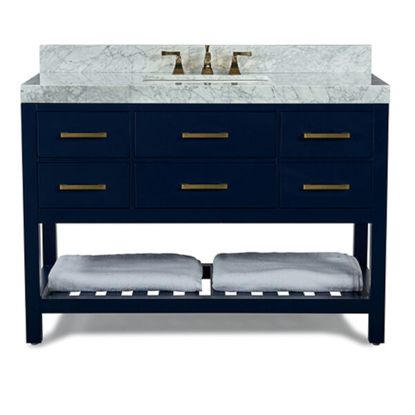 Elizabeth Heritage Blue White 48-Inch Vanity Console