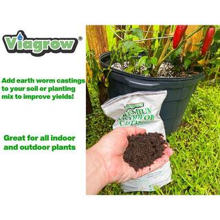 Viagrow 11 lb. (5KG) Coconut Coir Block  1LB earth worm castings Coco Coir and earth worm castings (expands up to 18 gallons) VCCB5-VEWC1