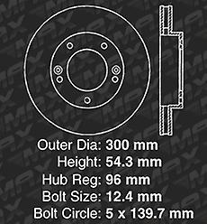 Max Brakes OE Series Rotors  Front Premium Brake Rotors SY035441 [Fits:2003 - 2006 Kia Sorento]