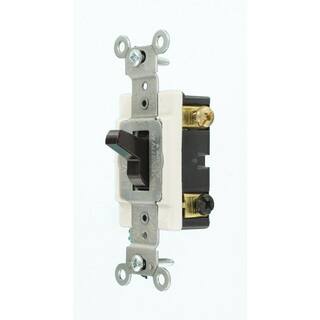 Leviton 15 Amp Commercial Grade 3-Way Back Wired Toggle Switch Brown CSB3-15