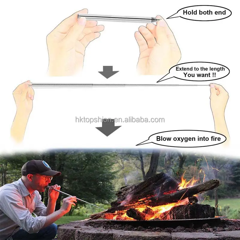 NEW Outdoor Gear Pocket Bellows   Weatherproof Collapsible Fire Bellowing Tool for Starting Fire  an Essential Camping Gear