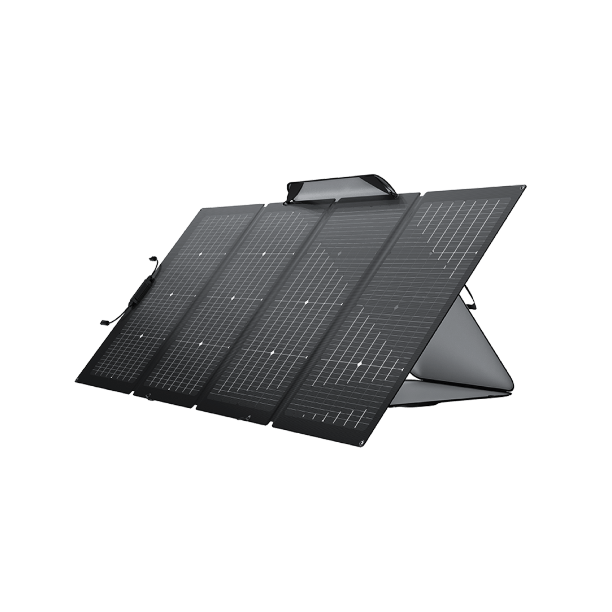 EcoFlow 220W Bifacial Portable Solar Panel - With Adjustable Kickstand, Waterproof & Durable for Off The Grid Living