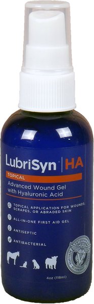 LubriSyn HA Advanced Topical Wound Gel Hyaluronic Acid Dog， Cat and Horse Wound Care Spray