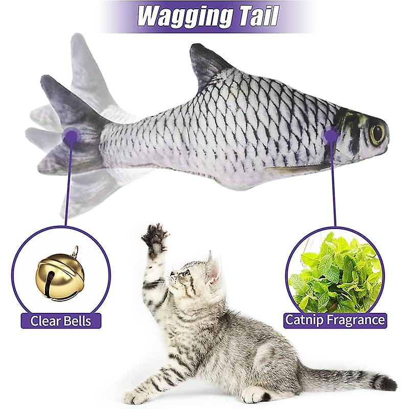 Floppy fish bell interactive cat toy