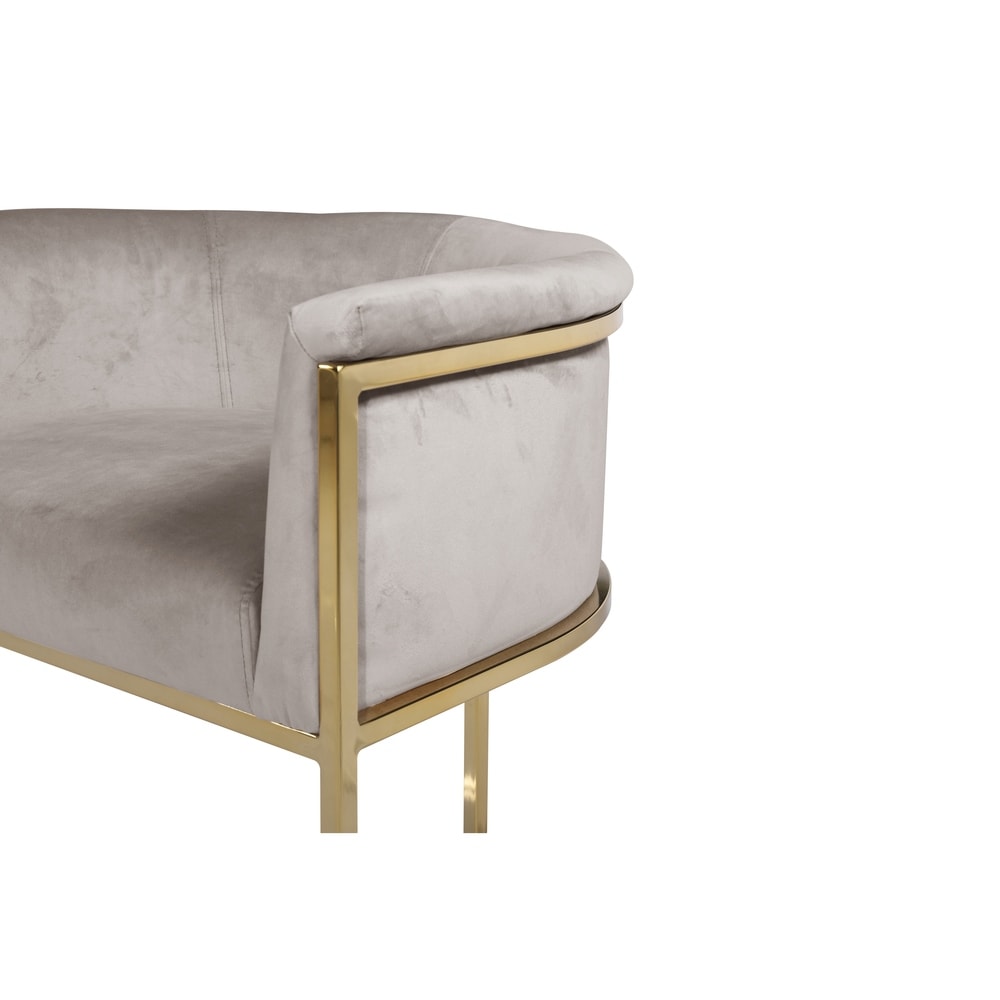 Silver Orchid Rowland Velvet Upholstered Bar/Counter Stool