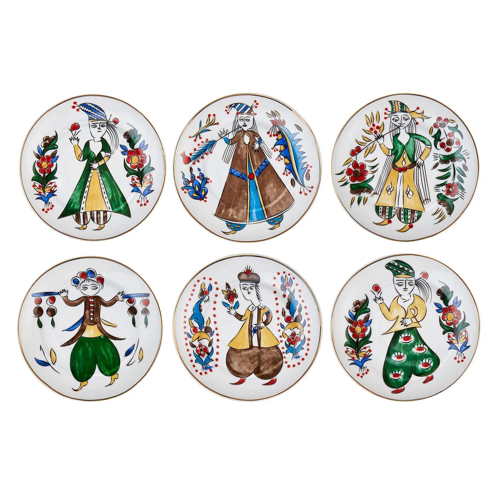 Karaca Iznik Series 8 Piece Cake Set 153.03.06.7026