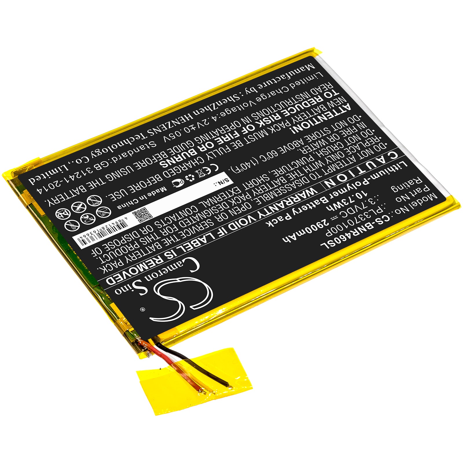 Barnes amp Noble BNTV460 Nook 7 Replacement Battery BatteryClerkcom Tablet