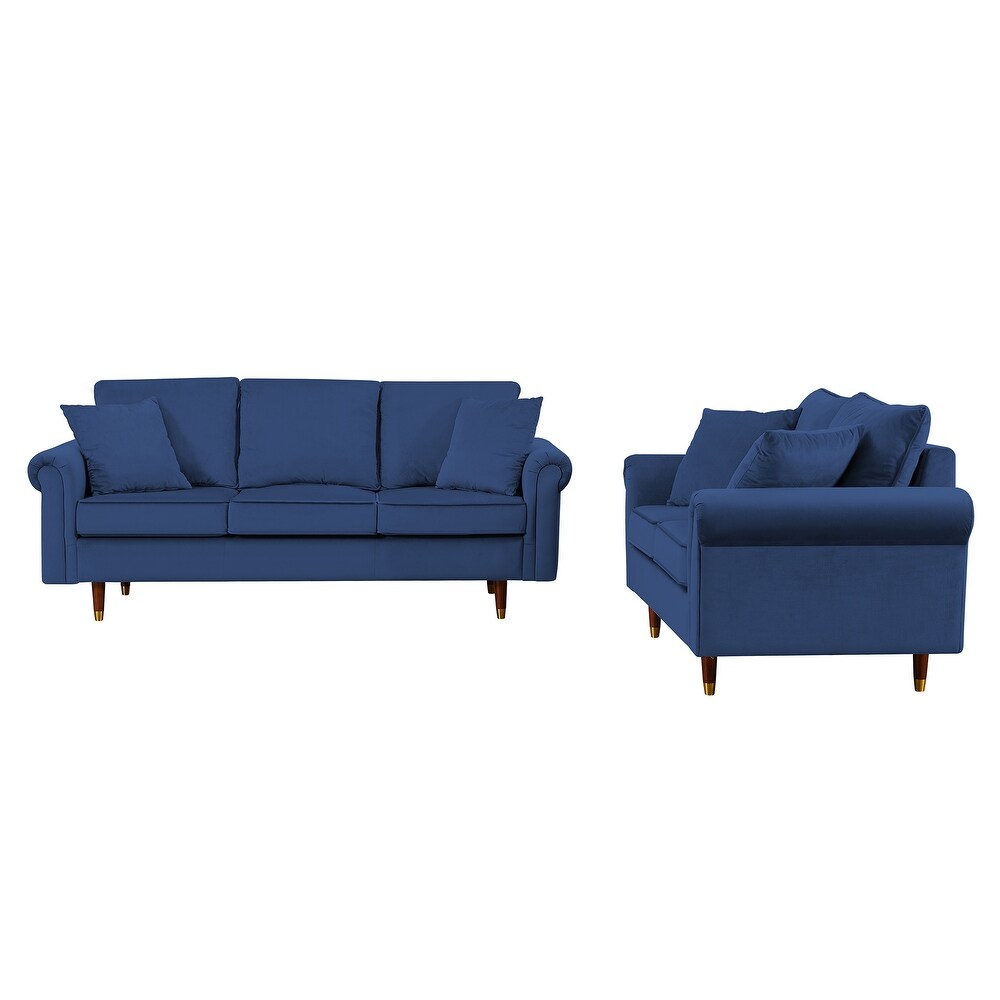 Modern Velvet Sofa Set for Living Room