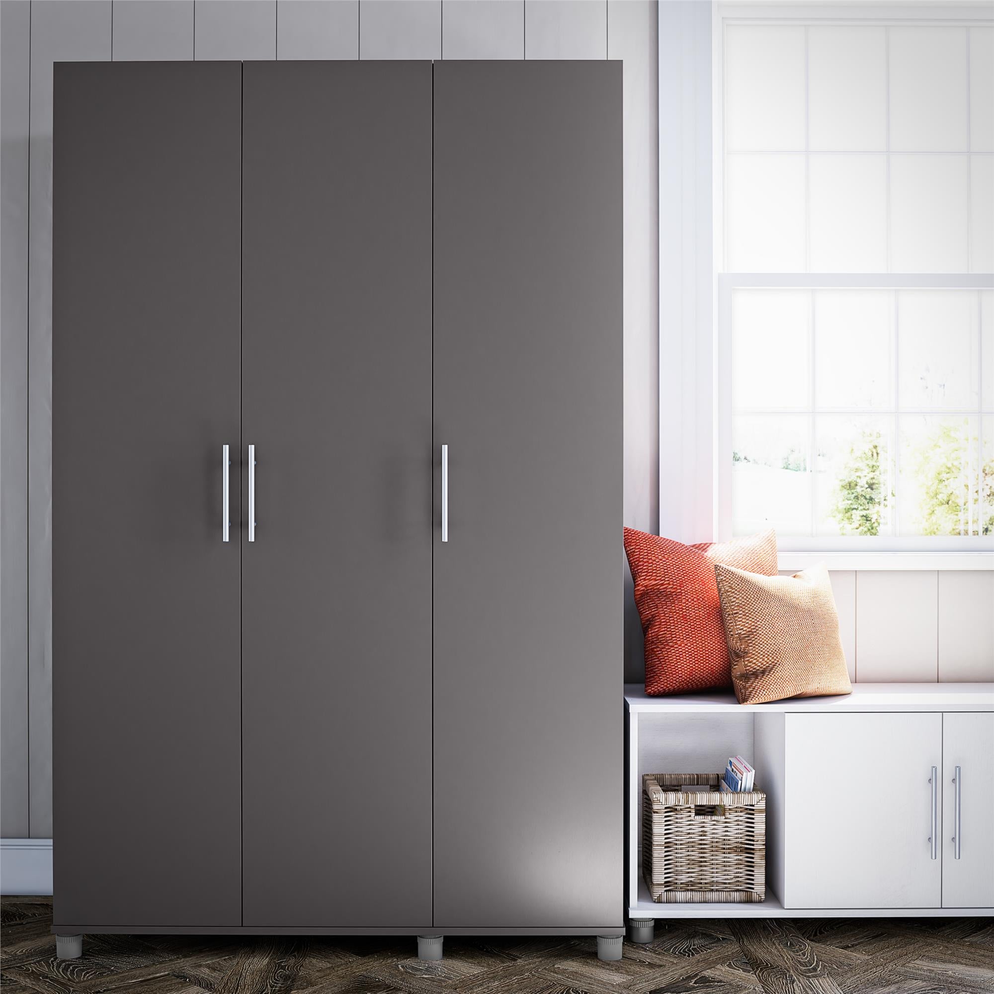 Systembuild Evolution Westford 3 Door Wardrobe, Graphite Gray